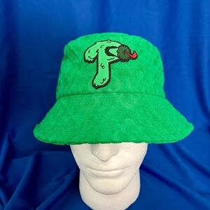 Custom Phillies Phanatic Kelly Green Terry Cloth Beach Summer Sun Bucket Hat